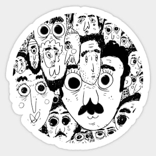 Random Faces Sticker